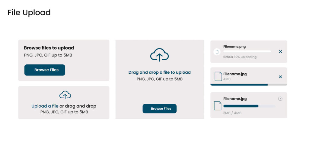 Common UI Design Patterns File Upload